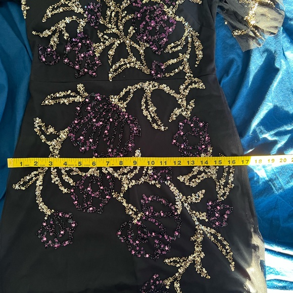Aidan Mattox Sequin Beaded Cocktail Dress - Picture 13 of 15